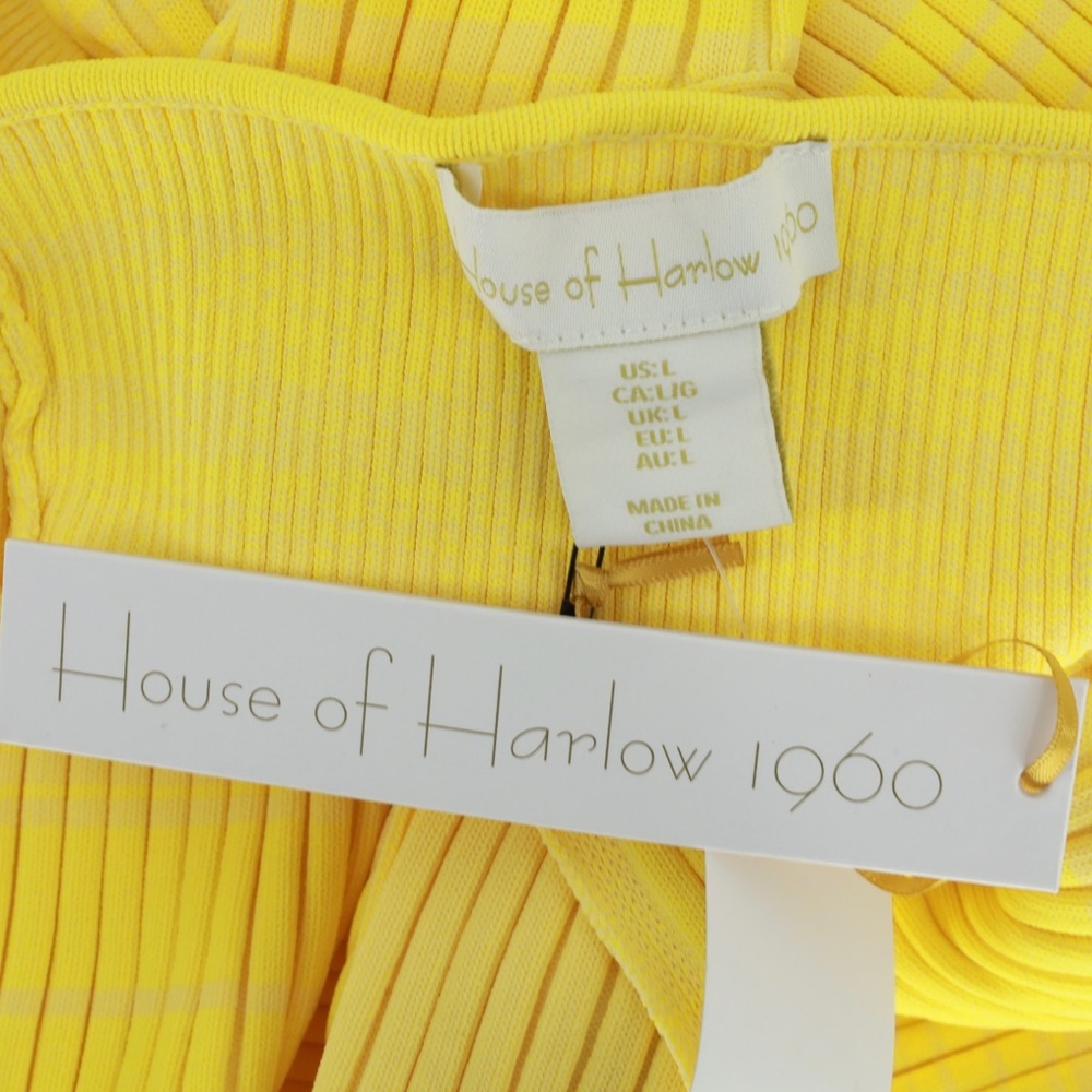 HOUSE‎ OF HARLOW 1960 Ribbed Knit Dress with Side Slit - Picture 9 of 11